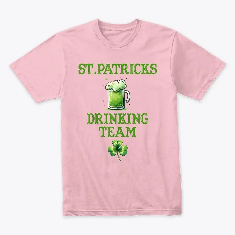 St Patricks drinking team group shirts